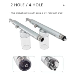 Dental Air Polisher with Water Spray Aluminum Oxide Air Abrasion Sandblaster Teeth Whitening Oral Cleaning Dentistry Instrument