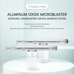 Dental Air Polisher with Water Spray Aluminum Oxide Air Abrasion Sandblaster Teeth Whitening Oral Cleaning Dentistry Instrument
