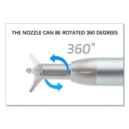 Dental Air Polisher with Water Spray Aluminum Oxide Air Abrasion Sandblaster Teeth Whitening Oral Cleaning Dentistry Instrument