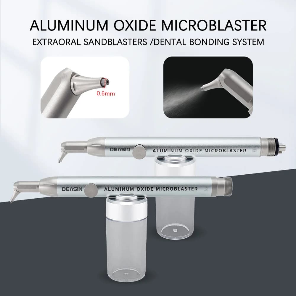 Dental Air Polisher with Water Spray Aluminum Oxide Air Abrasion Sandblaster Teeth Whitening Oral Cleaning Dentistry Instrument