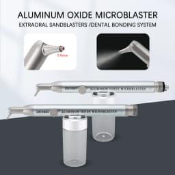 Dental Air Polisher with Water Spray Aluminum Oxide Air Abrasion Sandblaster Teeth Whitening Oral Cleaning Dentistry Instrument