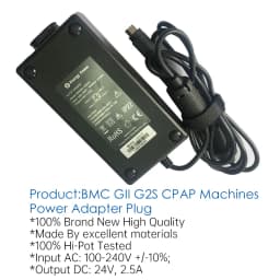 BMC DC 24V Power Adapter Plug EU/US/UK/AU PlugFor BMC GII G2S CPAP/APAP/BPAP Machine Accessories