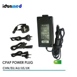 Idunmed DC 24V Power Adapter Plug For BMC GII G2S CPAP/APAP/BPAP Machine Accessories