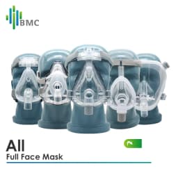 BMC CPAP Full Face Mask F1A F1B F4 F5A With Headgear Silicon Gel Cushions For Auto CPAP Sleep Apnea OSAHS OSAS Snoring People