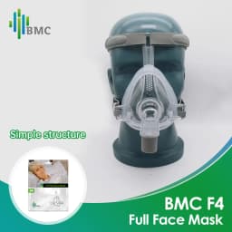 BMC CPAP Full Face Mask F1A F1B F4 F5A With Headgear Silicon Gel Cushions For Auto CPAP Sleep Apnea OSAHS OSAS Snoring People