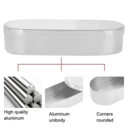 Medical aluminum High Temperature Sterilizer Box Profession acupuncture needle Disinfection Case Tools storage Tray Container
