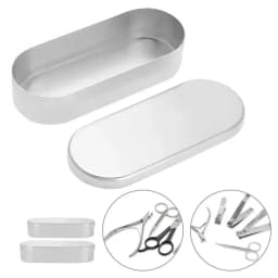 Medical aluminum High Temperature Sterilizer Box Profession acupuncture needle Disinfection Case Tools storage Tray Container
