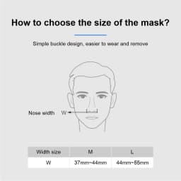 Yuwell YN03 Nasal Mask with Headgear Tube Silicon Gel Cushion for APAP CPAP Machine Sleep Apnea Anti Snoring Wide Field of View