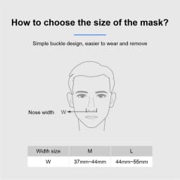 Yuwell YN03 Nasal Mask with Headgear Tube Silicon Gel Cushion for APAP CPAP Machine Sleep Apnea Anti Snoring Wide Field of View