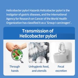 CONTEC Helicobacter pylori test Paper For Chronic gastritis and peptic ulcer by detecting urease in tartar 50PCS/Box