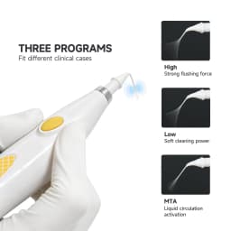 Dental Endo Sonic Activator 3 Modes Root Canal Irrigator with 60Pcs Flexible Tips Endo Activator for Endodontic Treatment