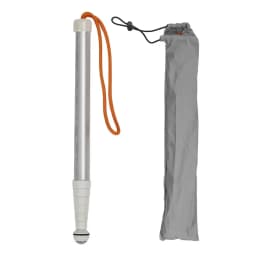 Foldable Blind Walking Cane Blind Cane Reflective Titanium Alloy Easy Grip Lightweight Sturdy for Elderly Vision Impaired People