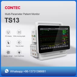 CONTEC Modular Patient Monitor 13‘’Big Display Touch Screen Plug-In Monitor ECG NIBP SPO2 Resp Temp 2-IBP&Sidetream Etco2