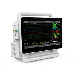 CONTEC Modular Patient Monitor 13‘’Big Display Touch Screen Plug-In Monitor ECG NIBP SPO2 Resp Temp 2-IBP&Sidetream Etco2