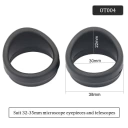 A Pair of Stereo Microscope Telescope Eyepiece Eye Cups Rubber Eye Guards Eyepiece for Microscope Accessories