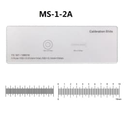 Microscope Calibration Stage Micrometer Glass Slide Reticle Measuring Ruler for Stereo Biological Microscope Cross Dot Scale