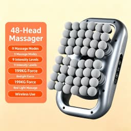 24/28/48/66 Heads Body Fascia Massage Gun High Frequency Vibration Strong Power Muscle Massager Neck Shoulder Waist Back Relax