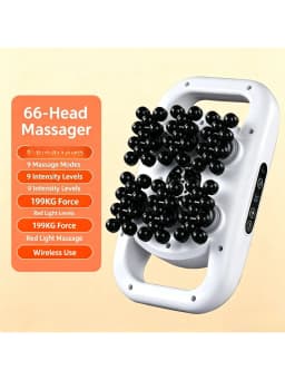 24/28/48/66 Heads Body Fascia Massage Gun High Frequency Vibration Strong Power Muscle Massager Neck Shoulder Waist Back Relax