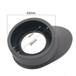 A Pair of Binoculars Rubber Eye Cups Eye Guards Caps Inner Diameter 40 MM for Microscope Eyepiece Telescopes Eyecups