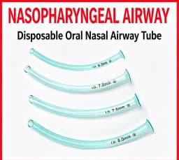 1pcs High-flow Nasal Cannula Oxygen Tube Nasopharyngeal Airway Respiratory Emergency Aid Airway Tube For Emergency First Aid