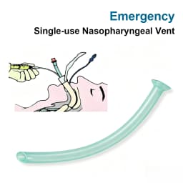 1pcs High-flow Nasal Cannula Oxygen Tube Nasopharyngeal Airway Respiratory Emergency Aid Airway Tube For Emergency First Aid