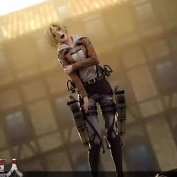 28cm Anime Attack On Titan Annie Leonhart Pvc Action Figures Window Display Toys Desktop Ornament Collectible Peripheral Gifts