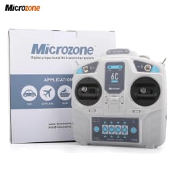 MicroZone MC6C 6C-Mini V2 2.4G 6CH Controller Transmitter MC7RB Receiver Radio System For RC Fixed Wing/ Car/ Boat Airplane Toy