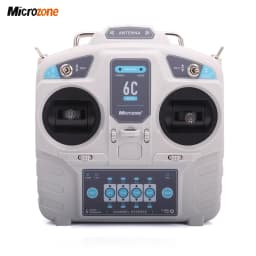 MicroZone MC6C 6C-Mini V2 2.4G 6CH Controller Transmitter MC7RB Receiver Radio System For RC Fixed Wing/ Car/ Boat Airplane Toy