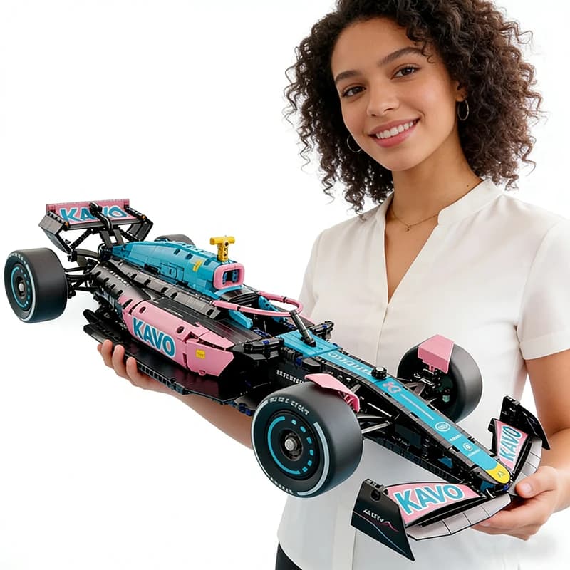 2000pcs Formula Racing Car Building Blocks, 1:8 Super Speed Car Model Kit,STEM Toys for Adults Teens,Vehicle Bricks Set for Boys
