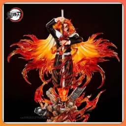 30cm Demon Slayer Rengoku Kyoujurou Anime Figure Rengoku Kyoujurou Figurine Pvc Model Statue Collection Decoration Desk Toy Gift