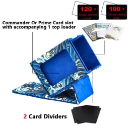 Deck Box for MTG Cards Trading Card Storage Box With Display Window Collectible Trading Card Cases Holds 120+ Sleeved Deck