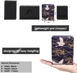 Deck Box for MTG Cards Trading Card Storage Box With Display Window Collectible Trading Card Cases Holds 120+ Sleeved Deck