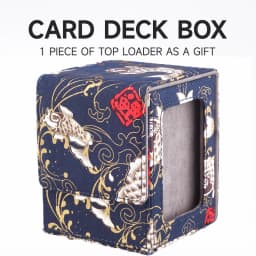 Deck Box for MTG Cards Trading Card Storage Box With Display Window Collectible Trading Card Cases Holds 120+ Sleeved Deck