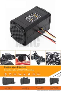 San Shi ESS-DUAL+ Dual Speaker Sound Group Simulation Emission Dedicated AXIAL TRX4 Mounting Bracket for Climbing Vehicle