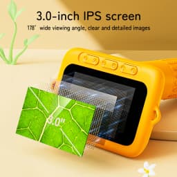 Microscope for Kids 3-Inch Eye-Protection LCD Screen Digital Microscope Scientific Educational Toys Gifts for Christmas Birthday