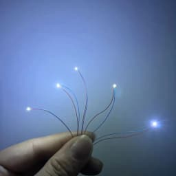 220pcs Pre-wired 0402 0603/0805/1206 SMD LED 9 Colors 3V LED 30cm Wires Hobby Model Kit Car Railway Railroad Starship Lighting