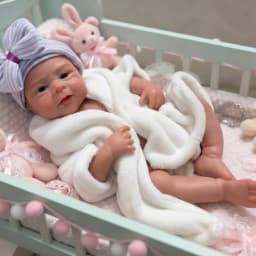 18Inch Open Mouth Elijah bebe reborn de silicona Doll With Paint Skin & Washable Body Handmade Soft Touch Lifelike Reborn Doll