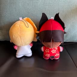 Super Cute 10cm Lovely Anime Animation Red Alastor Lucifer Morningstar Hazbin Hotel Plush Toys Funny Festival Gift Plushie Doll