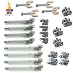 24PCS Grey Linear Actuator Push Rod 15L for  MOC Building Blocks 40918 61927 61904 61905 92693