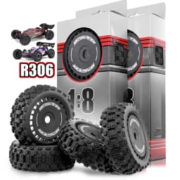 4pcs 17mm Wheel Tires for ARRMA 1/8 Talion 6S BLX,Typhon 6S 3S BLX,Redcat,Losi,Team,Kyosho,HPS,HPI,Hobao,RC Wheel & Wheel Tires