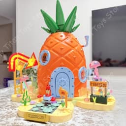 Areax Spongebob Sandy Patrick Star Squidward Tentacles Mr. Krabs Plankton Trendy Toy Building Blocks Hot Surprise Kids Fans Gift
