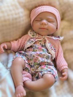 OtardDolls Can Open Mouth 13-Inch Pascale Soft Silicone Reborn Baby Doll - Handmade Newborn Girl Doll, Ideal Birthday Gift