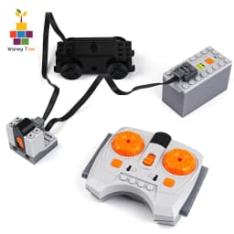Technical MOC 88002 Power Functions Train Motor Kit with IR Remote Control, Compatible with 10219/10254