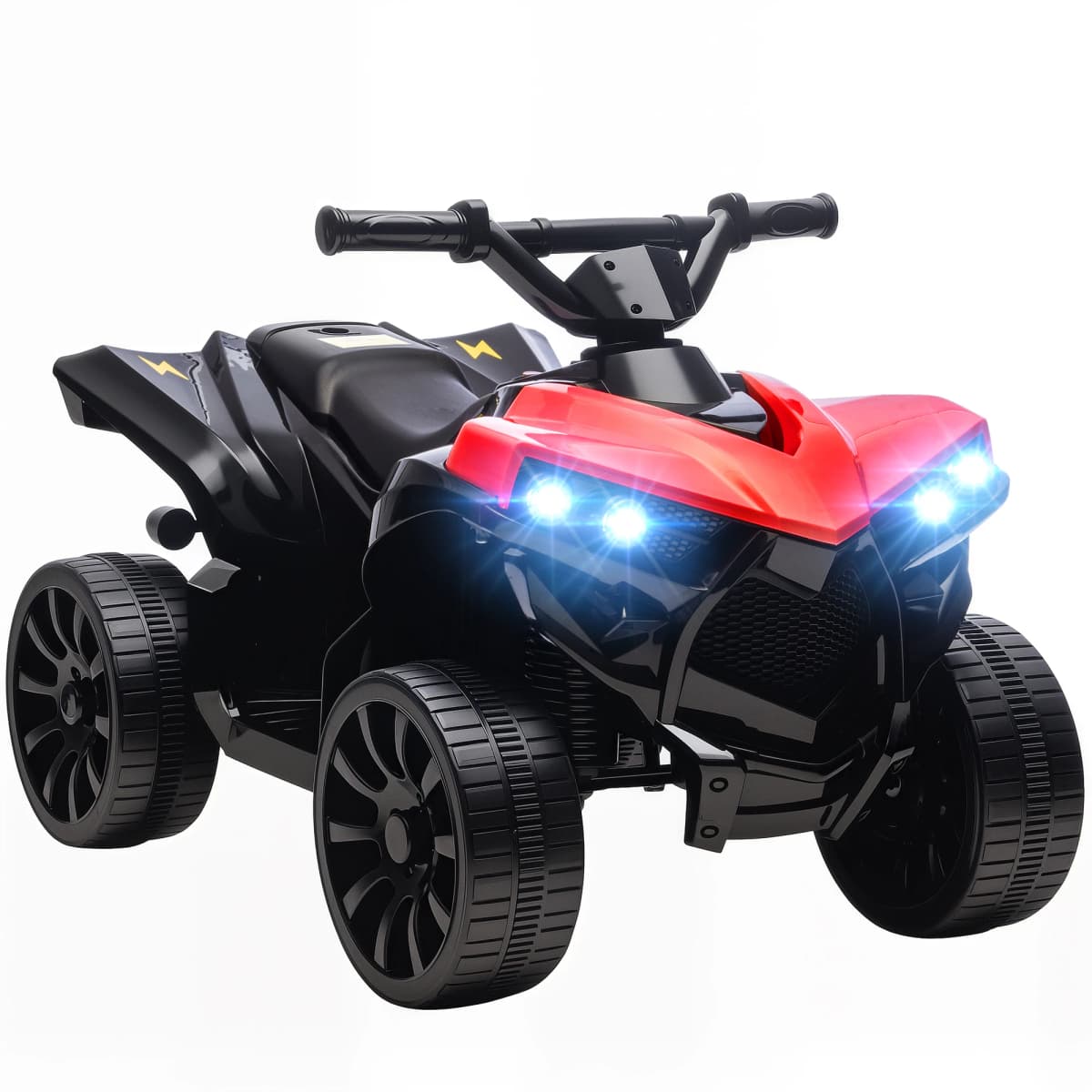 Aiyaplay Electric Quad for Children 6 V Quad for Children from 37 to 72 Months Speed up to 3 Km/H Headlights and Music 70X42X45 cm Red