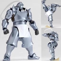 Fullmetal Alchemist Alphonse Elric Anime Movable Action Figurines Garage Kit Mechanical Arm Boy&Armor Knight Toy Collect Gifts
