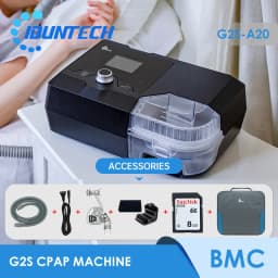 BMC G2S A20 Auto CPAP Machine Portable With Respirator Breathing Mask Tube Heated Humidifier Travel for Sleep Apnea Anit Snoring