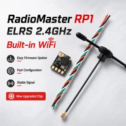 RadioMaster RP1 V2 ELRS Receiver 2.4G CRSF UART Nano RX With 65mm UFL Antenna Low Latency For FPV Quadcopter Fixed Wing RC Parts