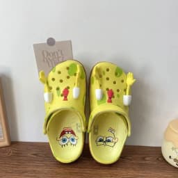 Anime SpongeBob Patrick Star Couple Cartoon Clogs Summer Beach Non-Slip EVA Closed Toe Comfort Ultra Cool New 2026 Sandals Gift