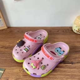 Anime SpongeBob Patrick Star Couple Cartoon Clogs Summer Beach Non-Slip EVA Closed Toe Comfort Ultra Cool New 2026 Sandals Gift
