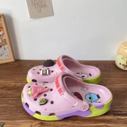 Anime SpongeBob Patrick Star Couple Cartoon Clogs Summer Beach Non-Slip EVA Closed Toe Comfort Ultra Cool New 2026 Sandals Gift